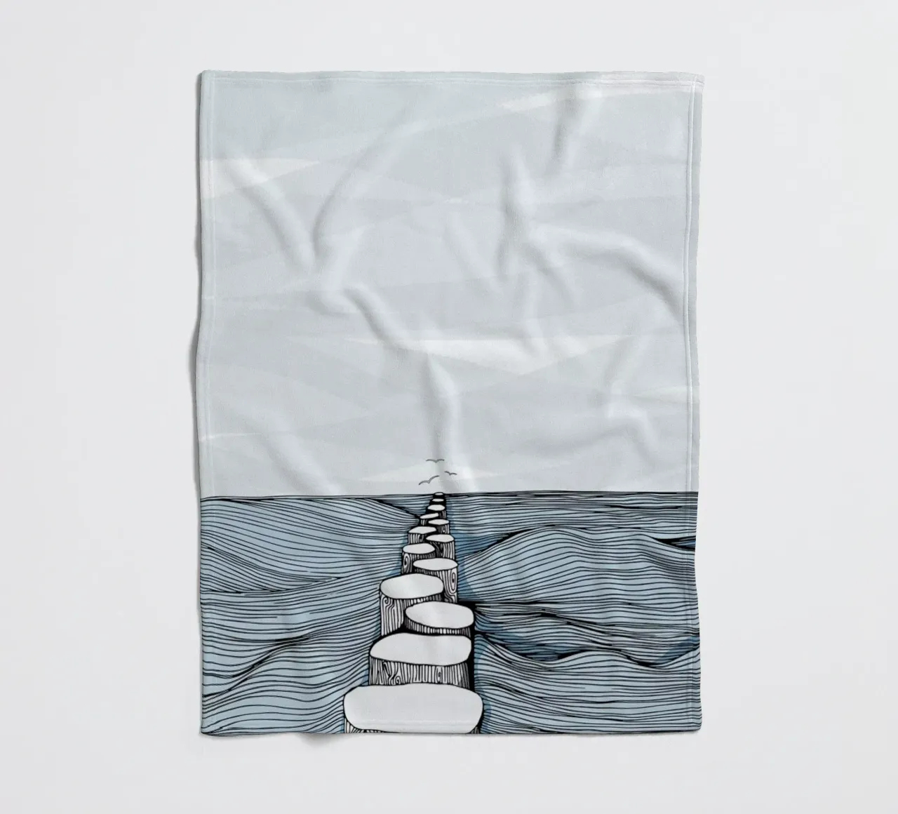 Something Calm Fleecedecke von Waltraud Rieken