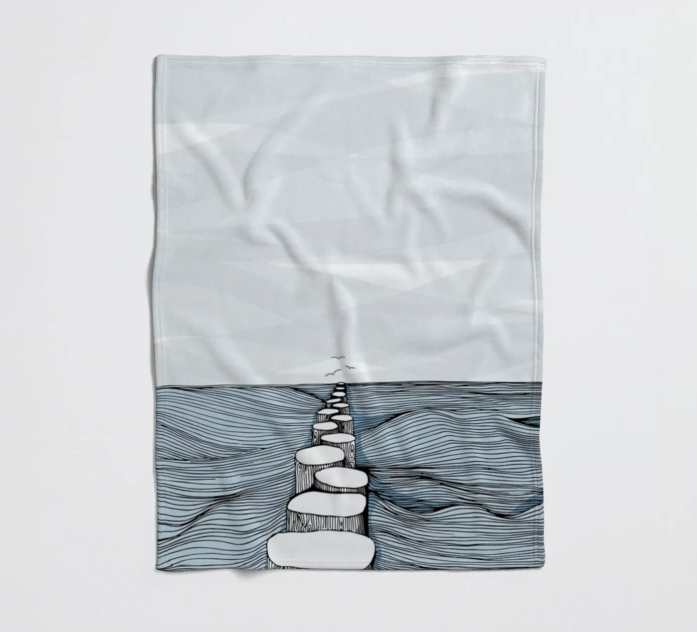 Something Calm fleecedeken van Waltraud Rieken