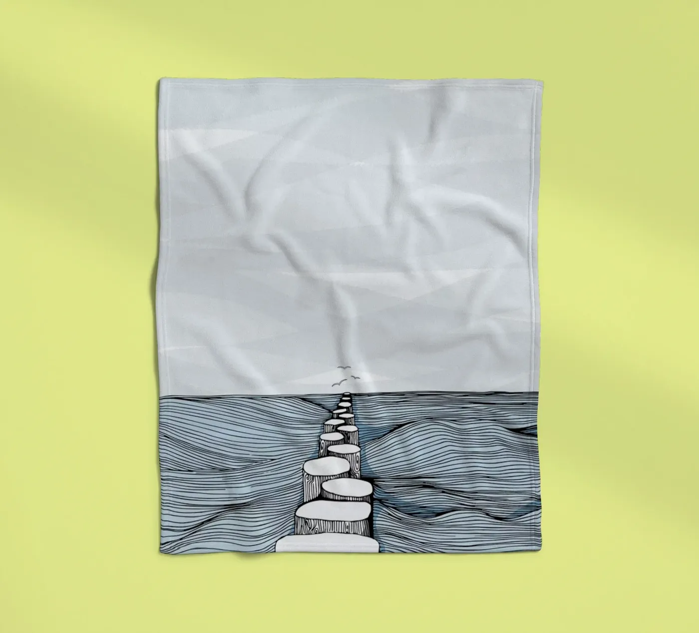 Something Calm fleecedeken van Waltraud Rieken