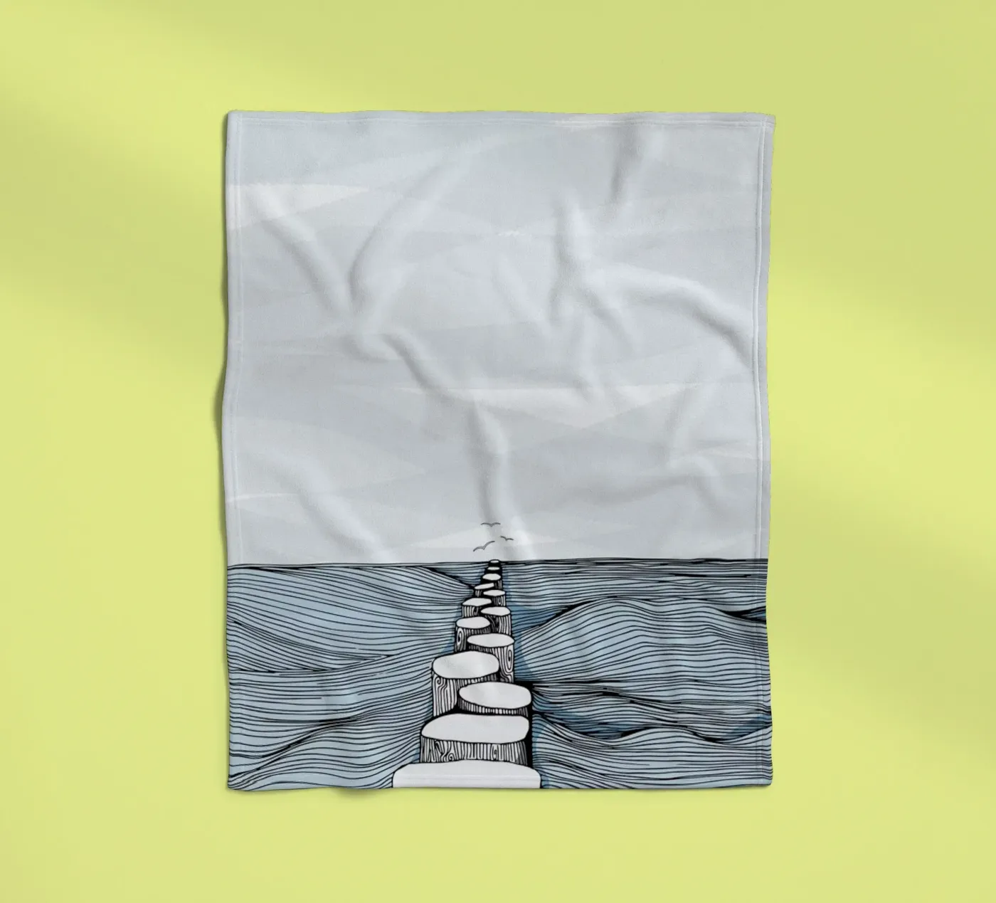 Something Calm fleecedeken van Waltraud Rieken