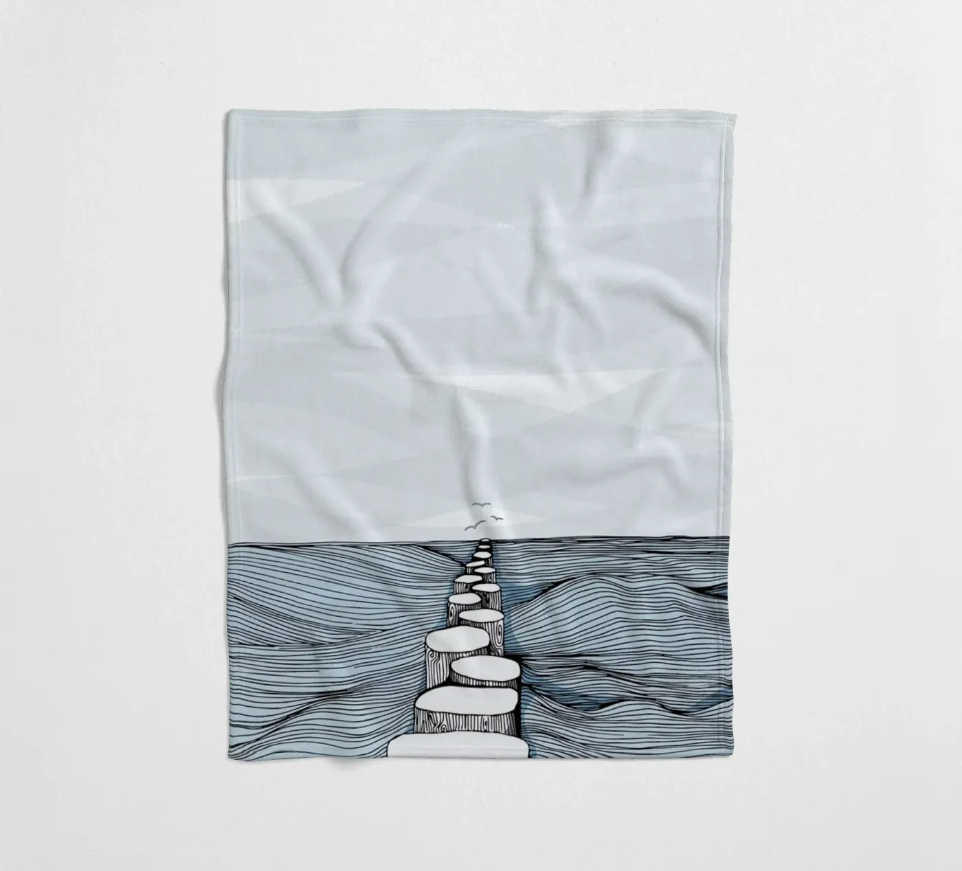 Something Calm fleecedeken van Waltraud Rieken