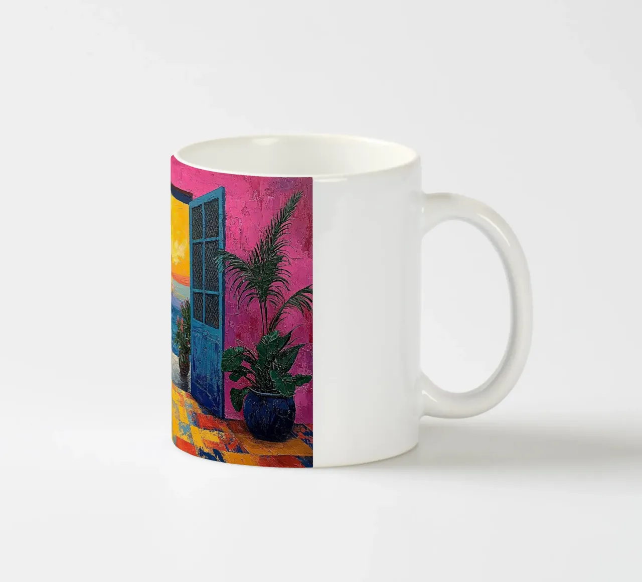 Where Light Meets Life tazza in ceramica da Nikis Art Studio