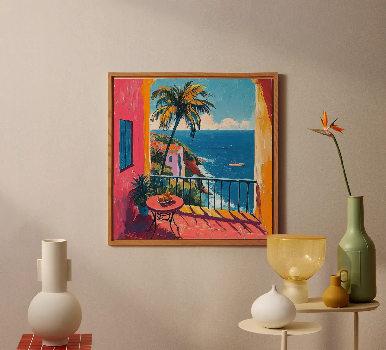 Henri Matisse ha ispirato "La serenità all'esterno". alluminio dibond da Nikis Art Studio