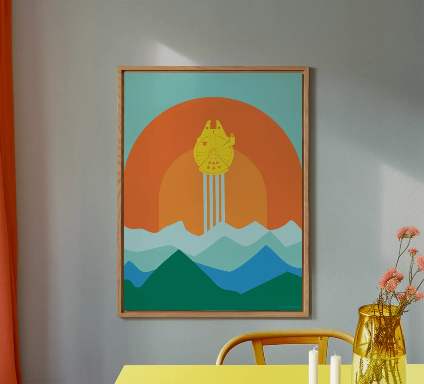 Millennium Falcon pannello forex da Star Wars