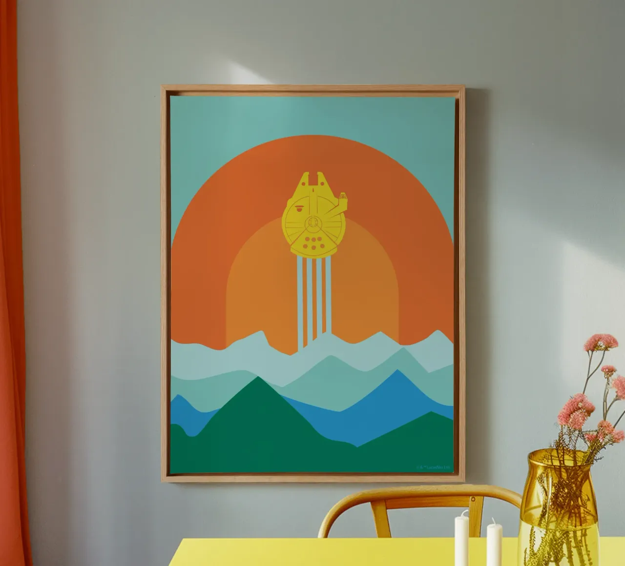 Millennium Falcon canvas by Star Wars