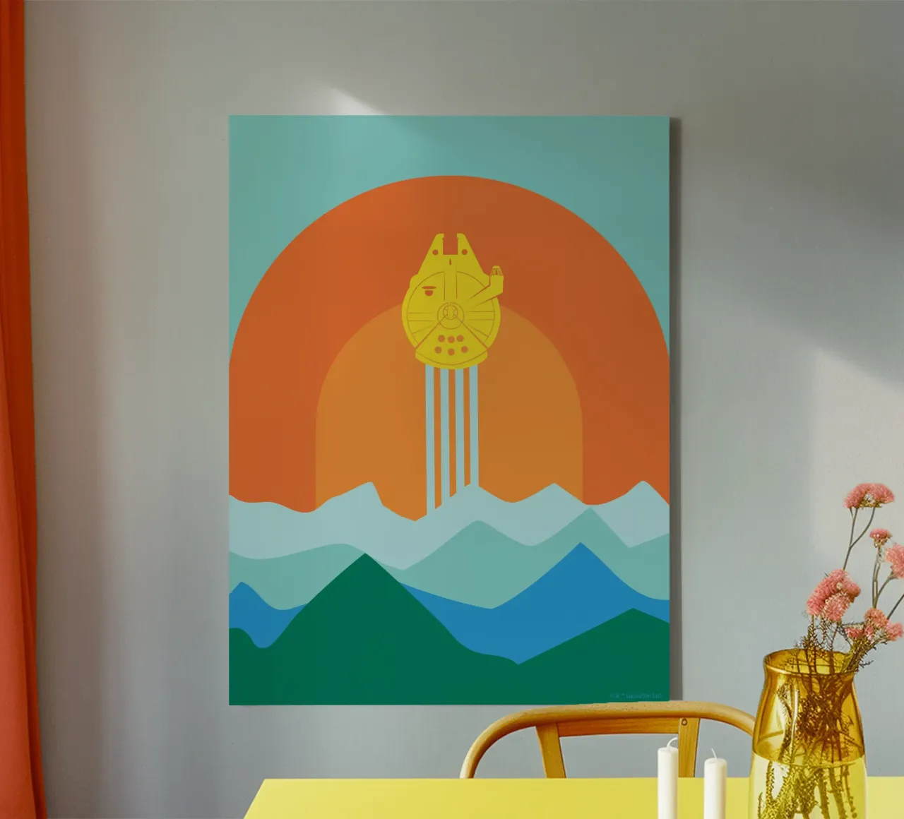 Millennium Falcon canvas by Star Wars