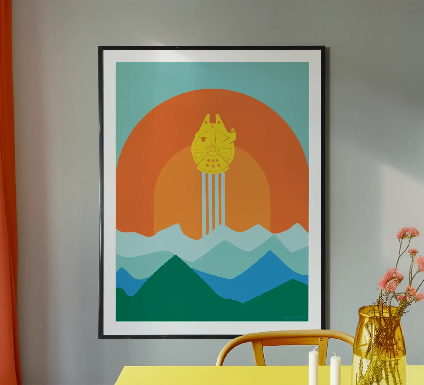 Millennium Falcon poster by Star Wars