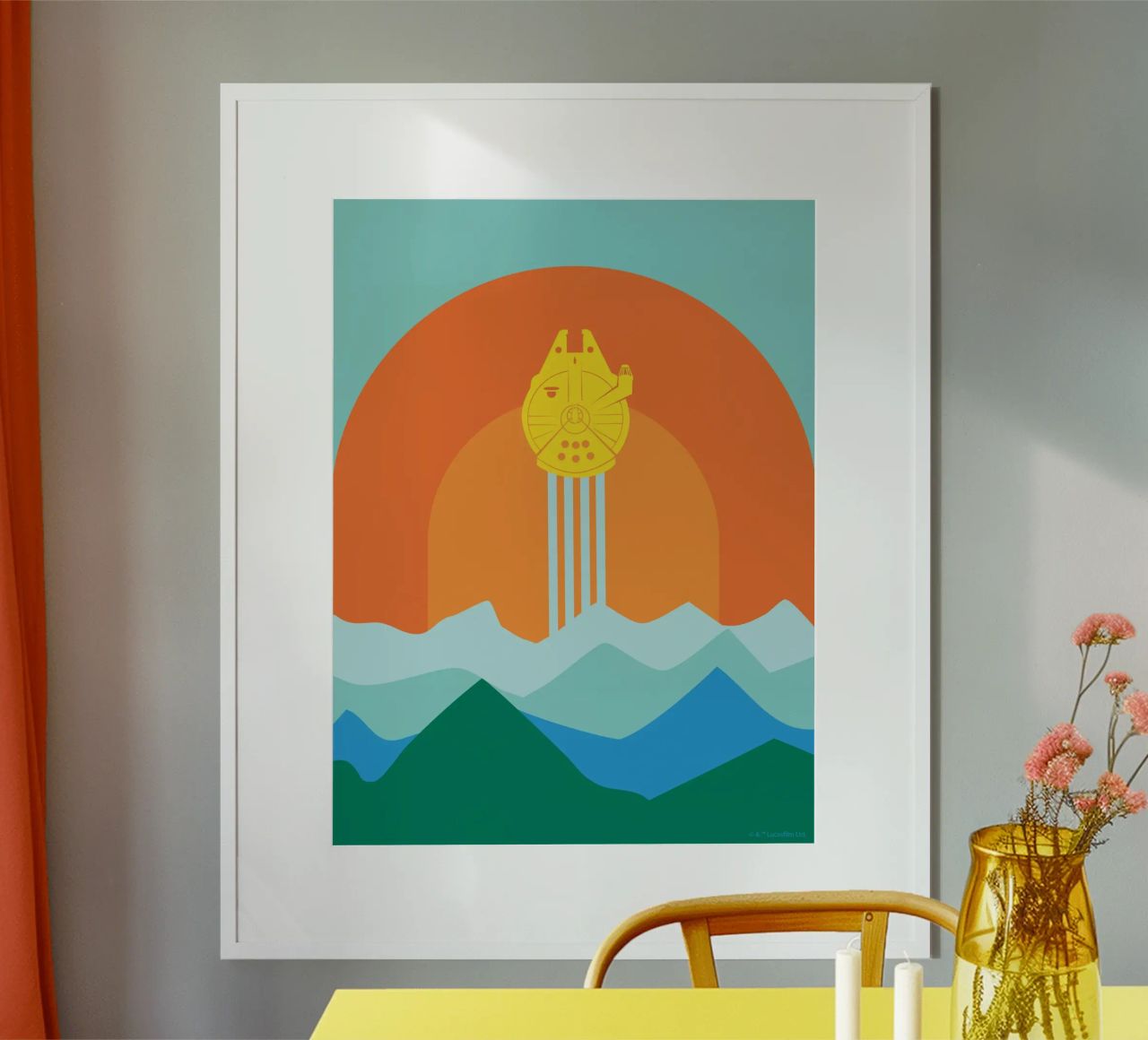 Millennium Falcon Poster von Star Wars