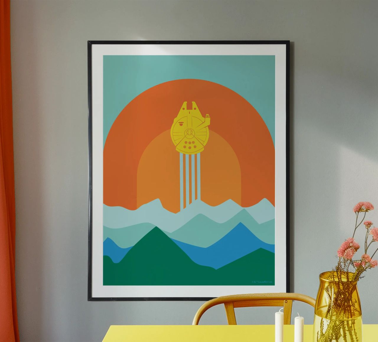 Millennium Falcon Poster von Star Wars