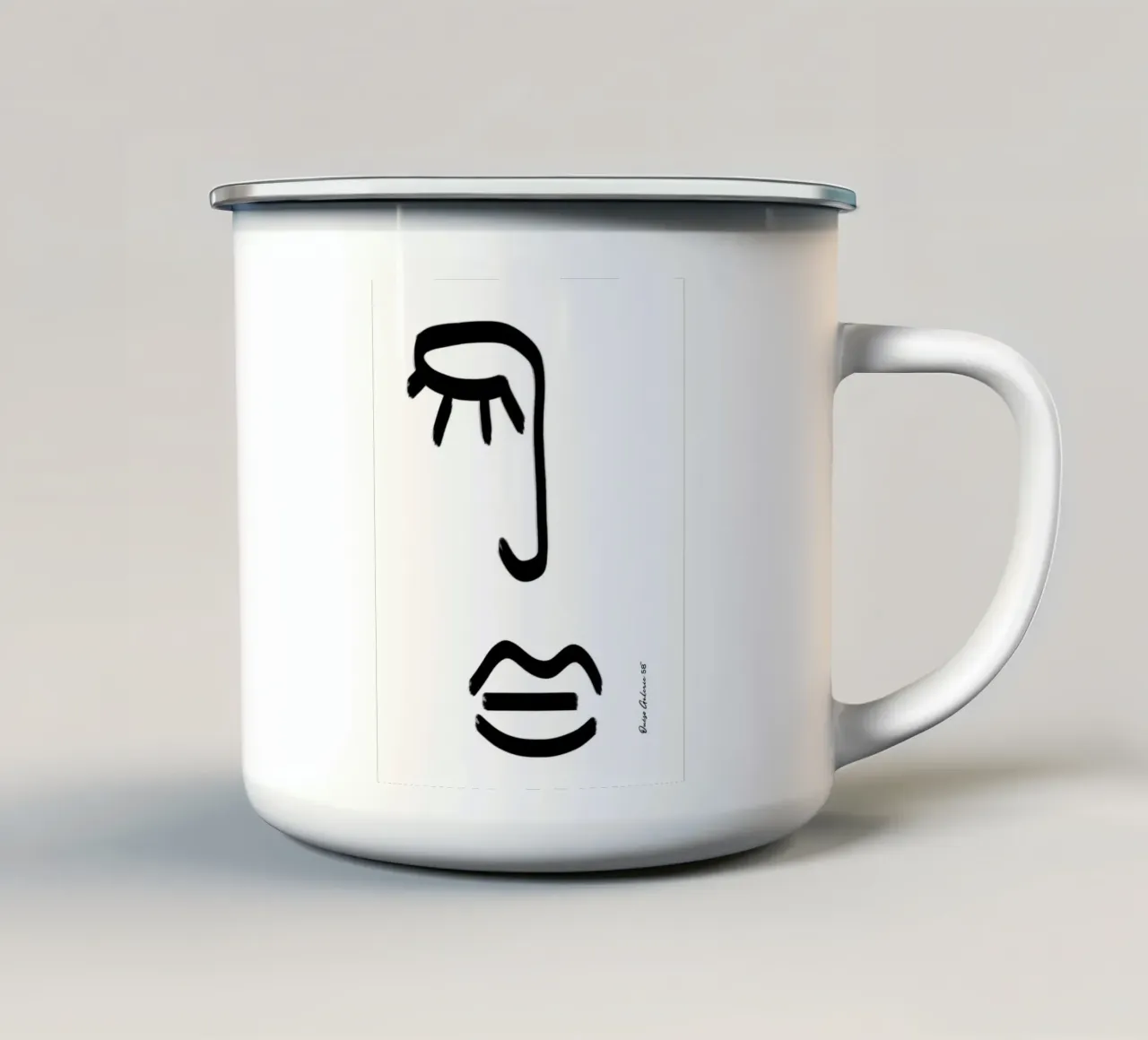 Infinite Whispers tazza in smalto da Mike Leymi