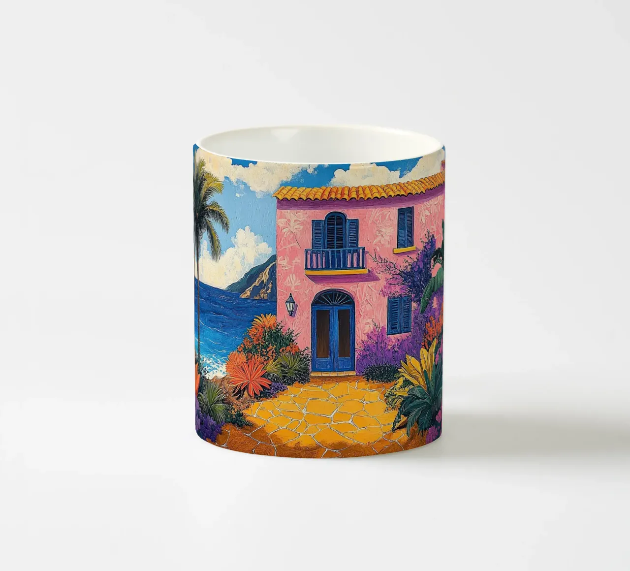 Breath of Fresh Color tazza in ceramica da Nikis Art Studio