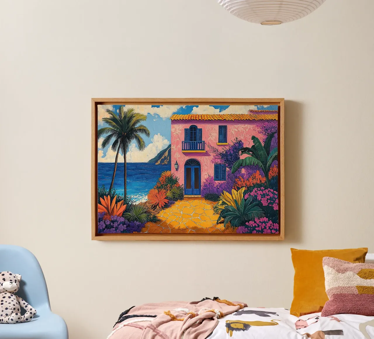 Breath of Fresh Color tela con Cornice a cassetta da Nikis Art Studio
