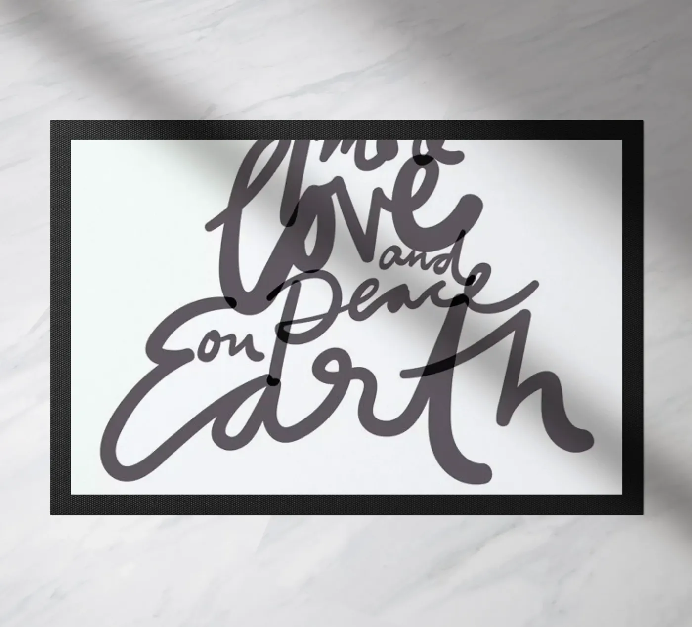 Peace Fußmatte von Waltraud Rieken