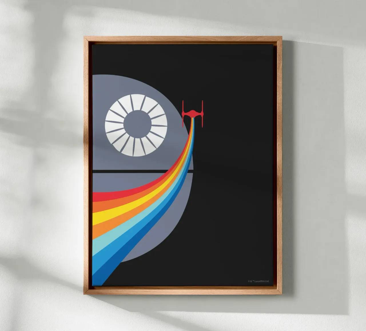 TODESSTERN tela con Cornice a cassetta da Star Wars