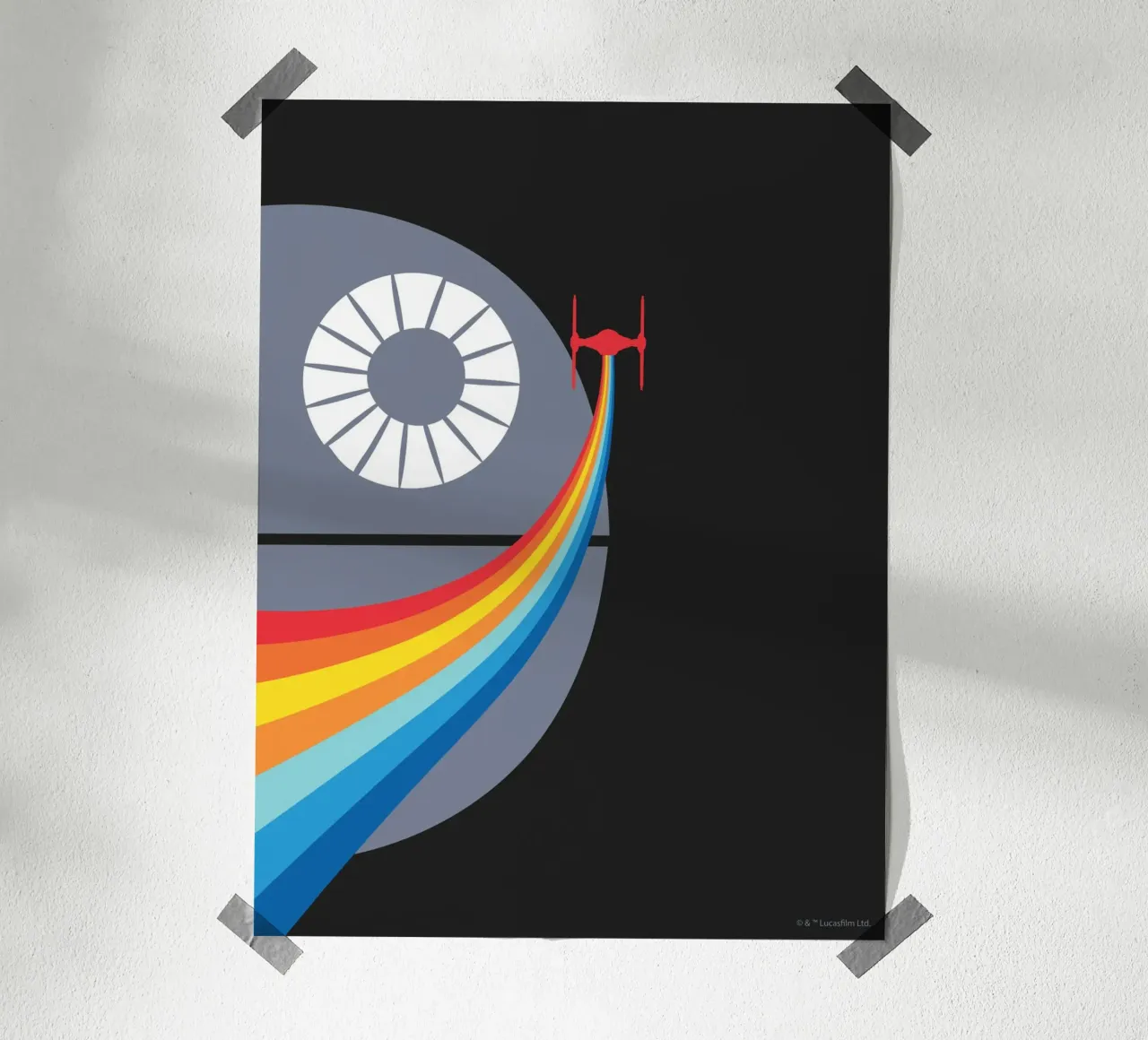 TODESSTERN poster con telaio in plastica da Star Wars