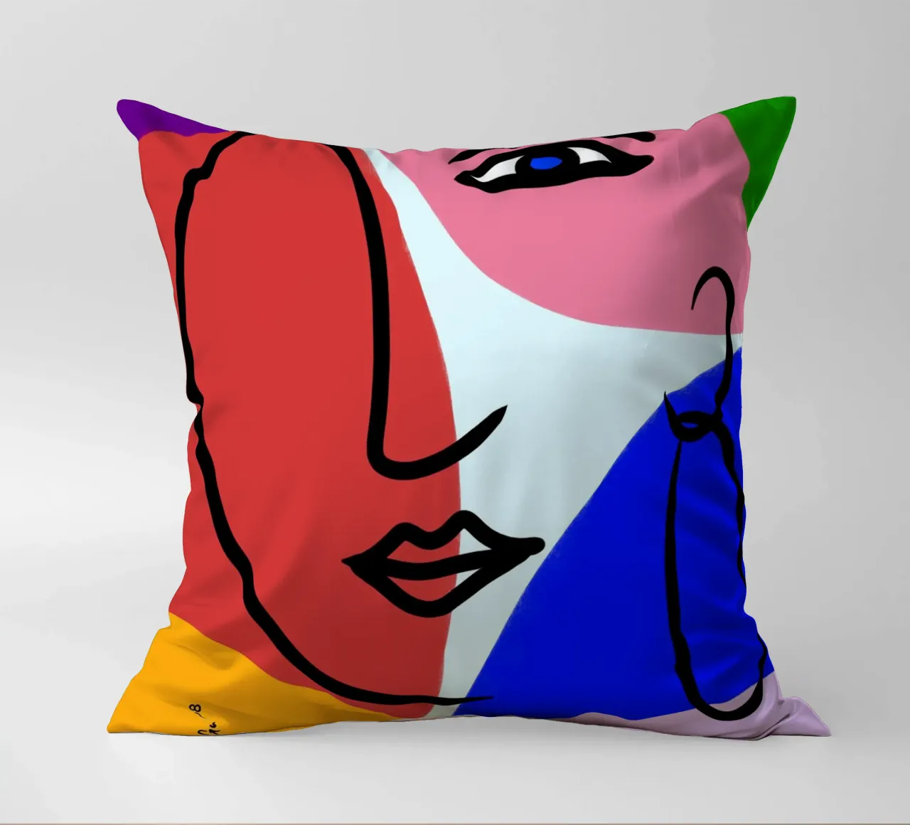 Lullaby of Colors cuscino da Mike Leymi