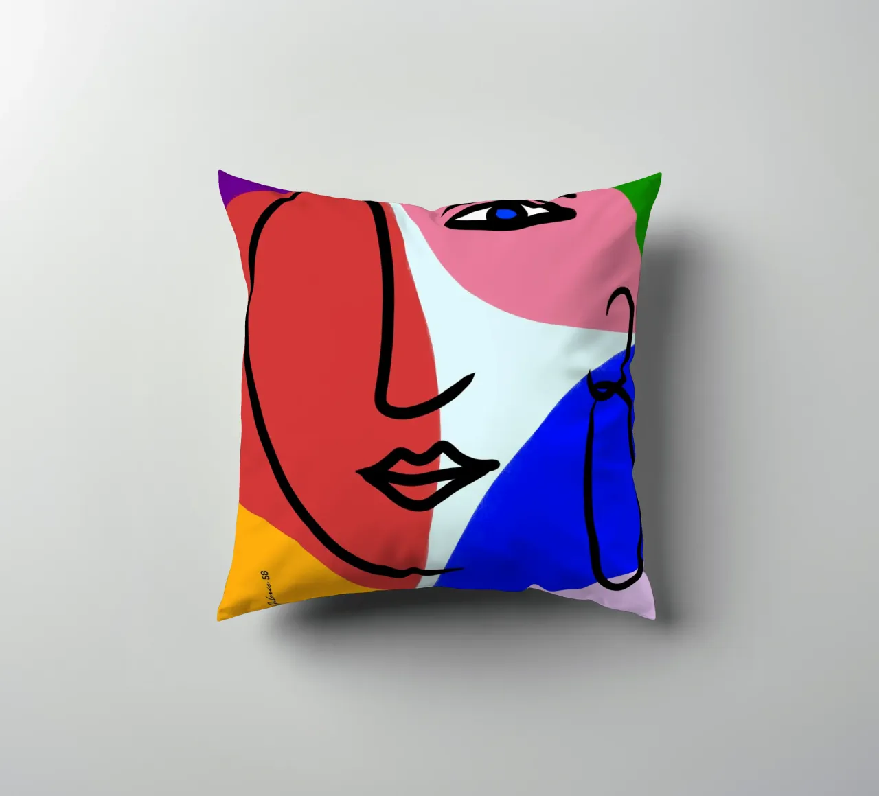 Lullaby of Colors cuscino da Mike Leymi