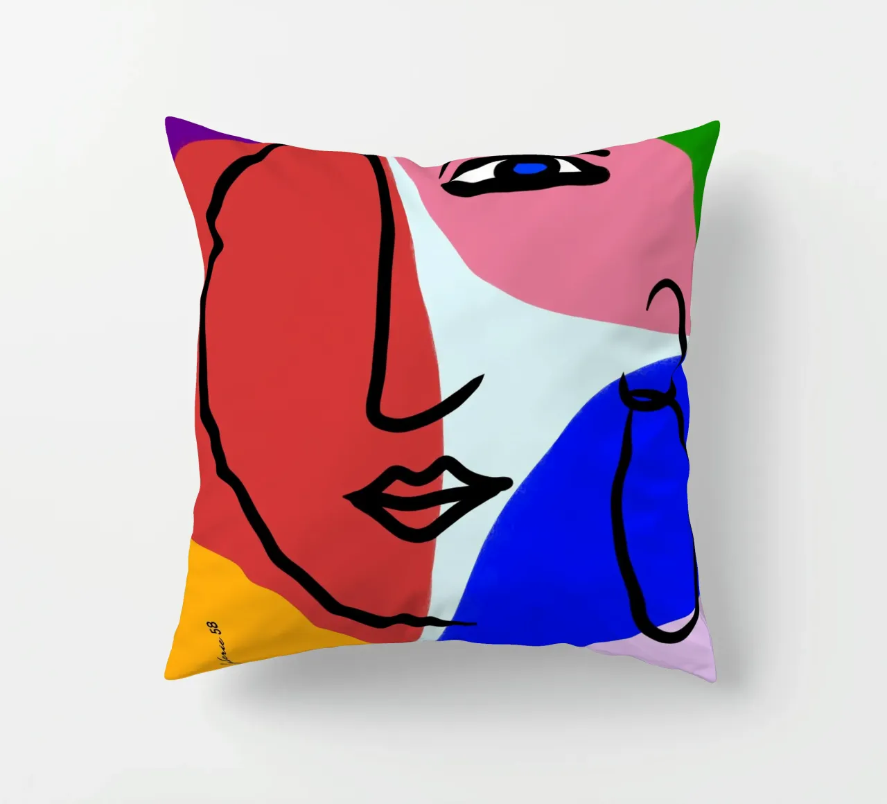 Lullaby of Colors cuscino da Mike Leymi