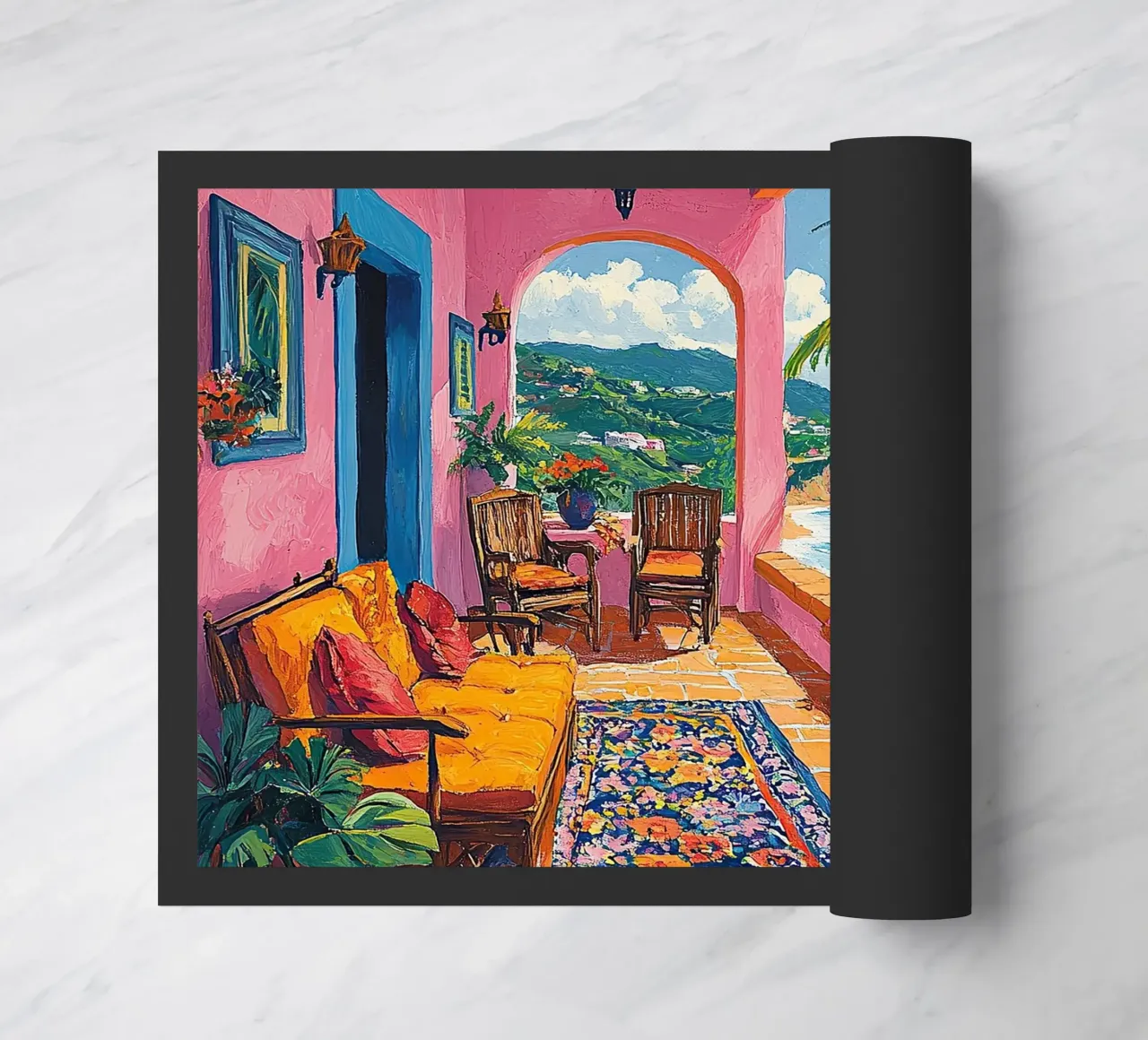 Coastal Views in Bloom zerbino da Nikis Art Studio