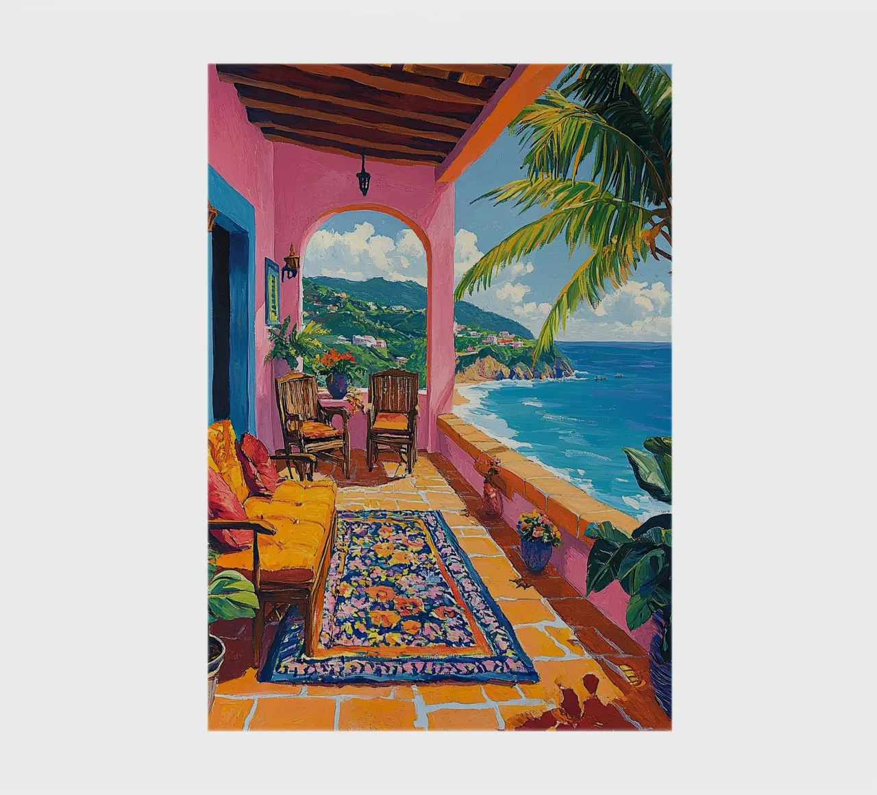 Coastal Views in Bloom diario da Nikis Art Studio