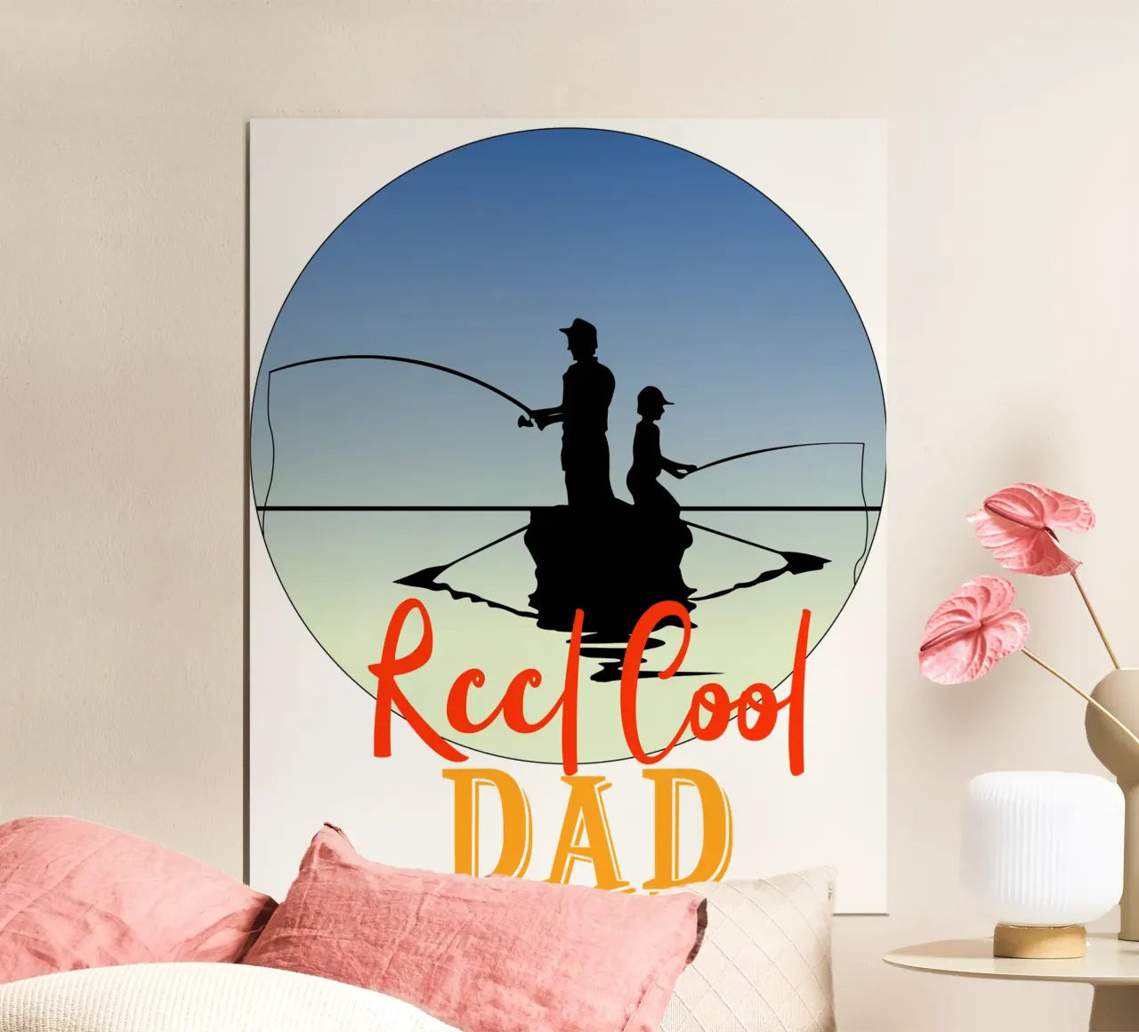 Reel cool Dad dal design retrò poster da vickeyroads
