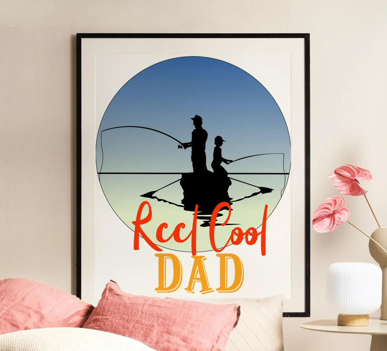 Reel cool Dad dal design retrò poster da vickeyroads