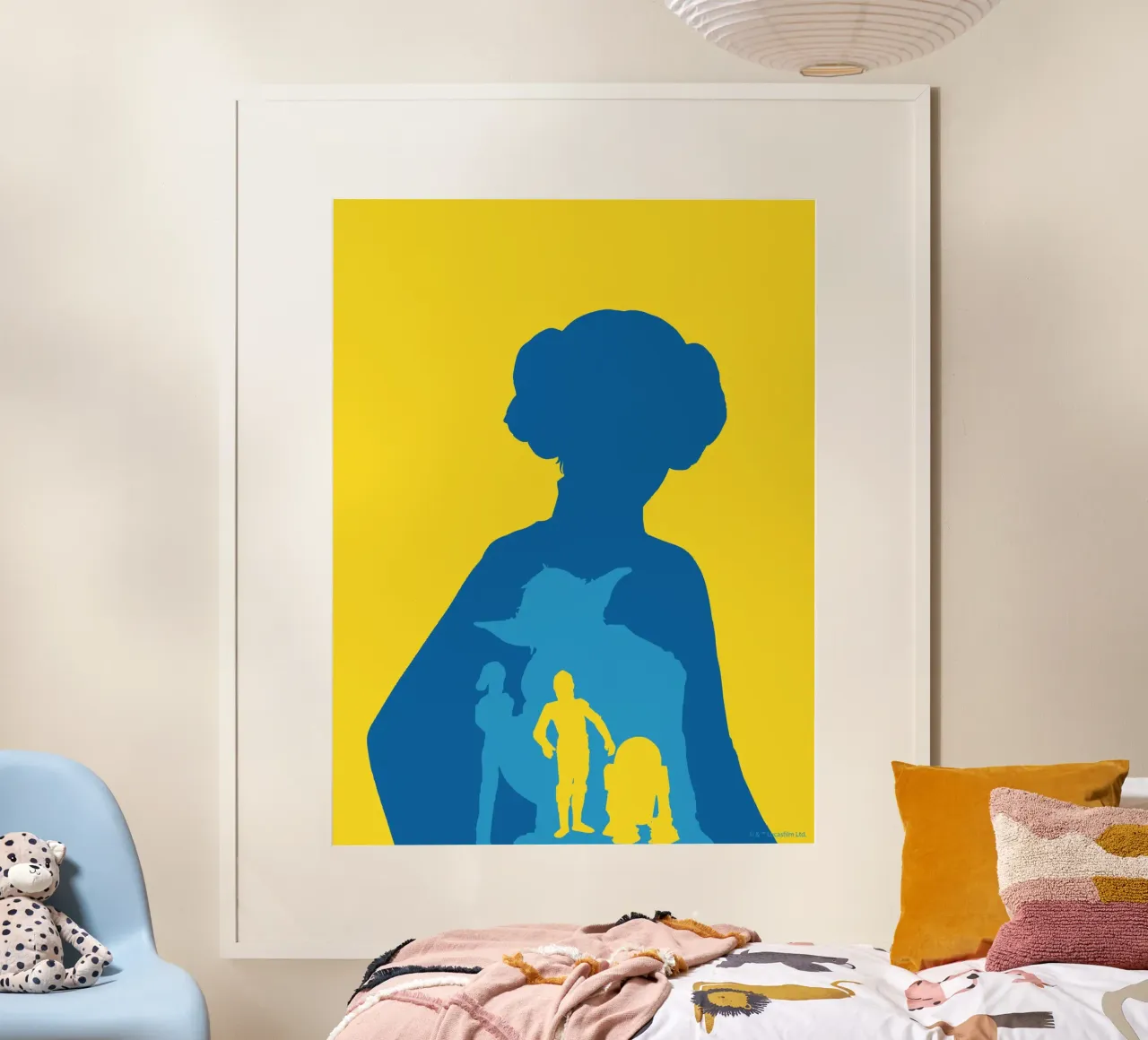 Ikonen des Widerstands poster con telaio in plastica da Star Wars