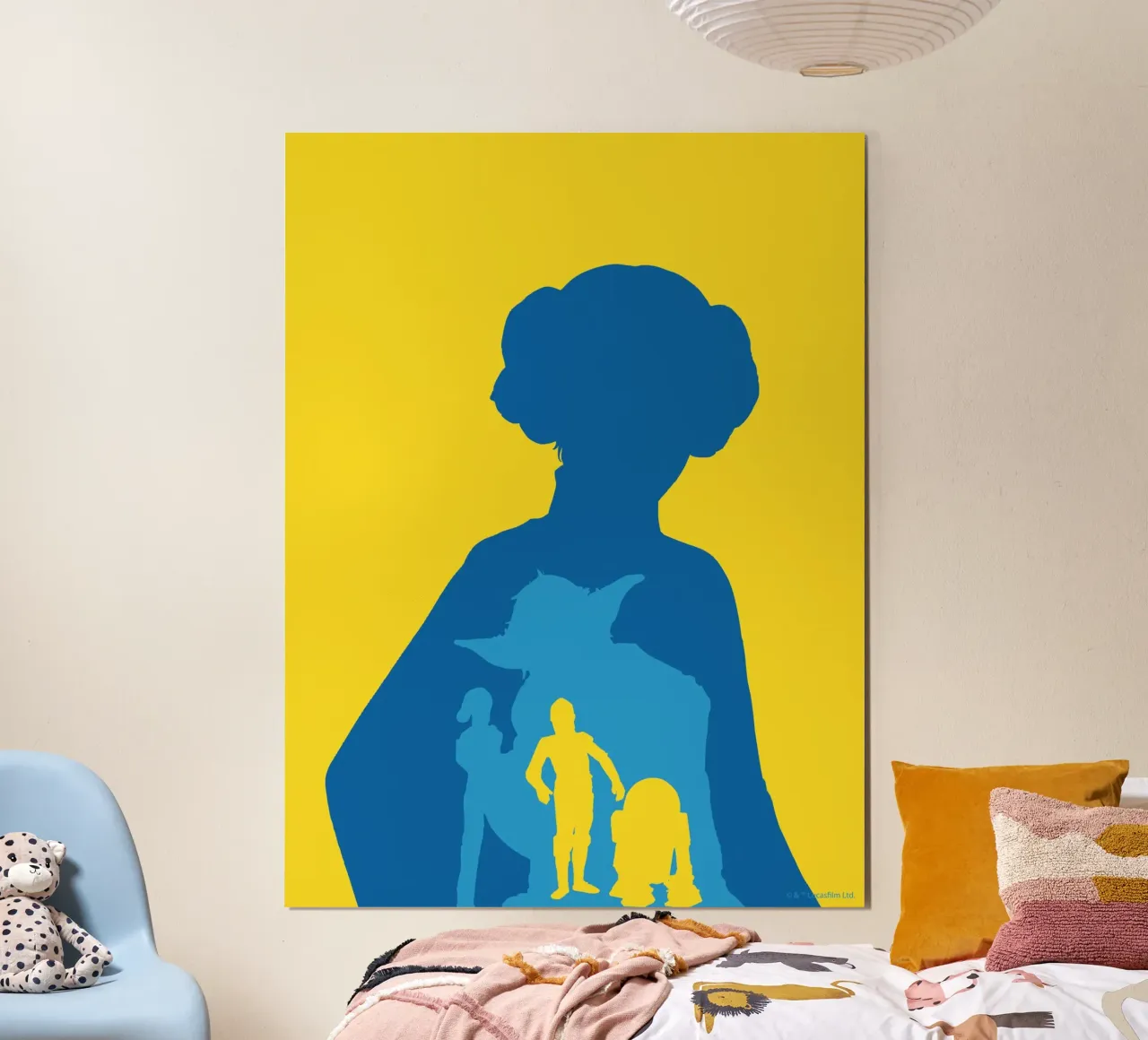 Ikonen des Widerstands poster con telaio in plastica da Star Wars