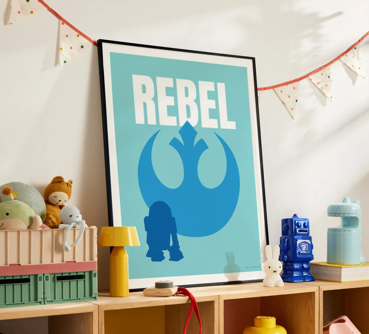 REBEL poster con telaio in plastica da Star Wars