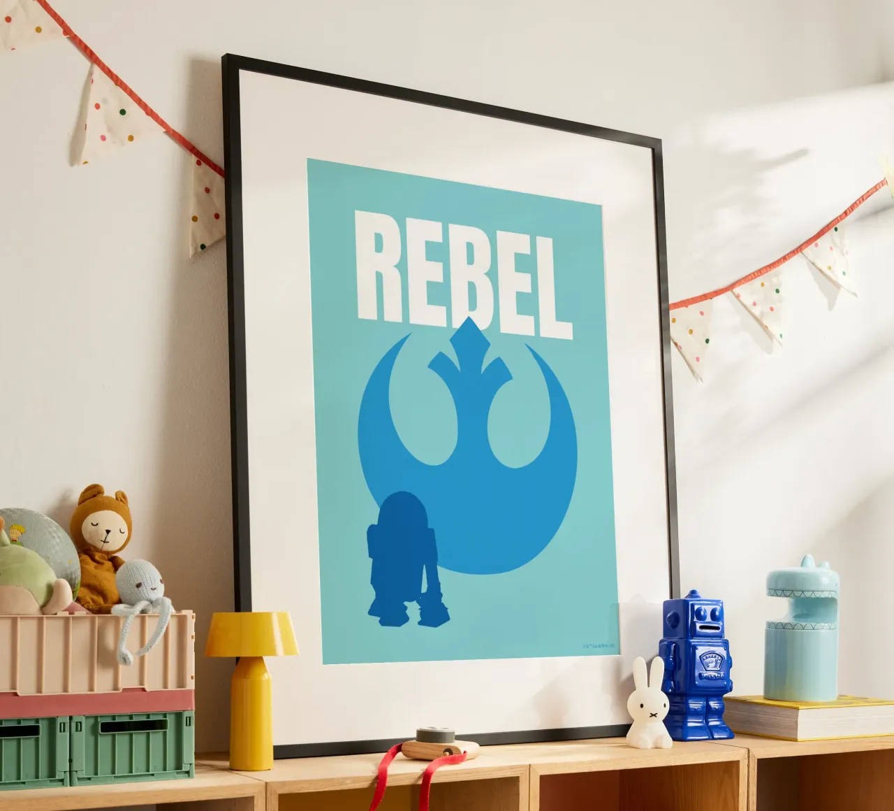 REBEL poster con telaio in plastica da Star Wars