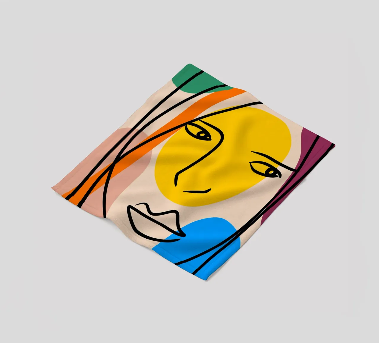 Subtle Glow Fleecedecke von Mike Leymi