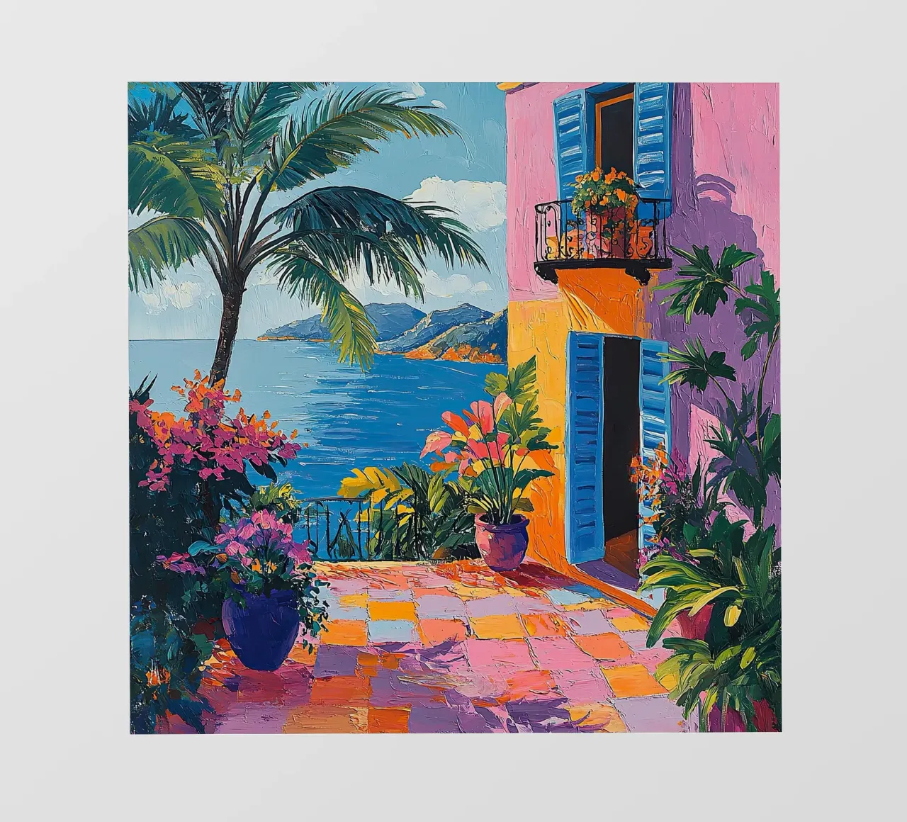Henri Matisse ha ispirato "I colori della brezza". pellicola backlit da Nikis Art Studio
