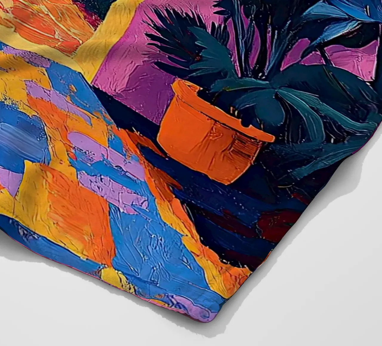 Sunlit Escape coperta in pile da Nikis Art Studio