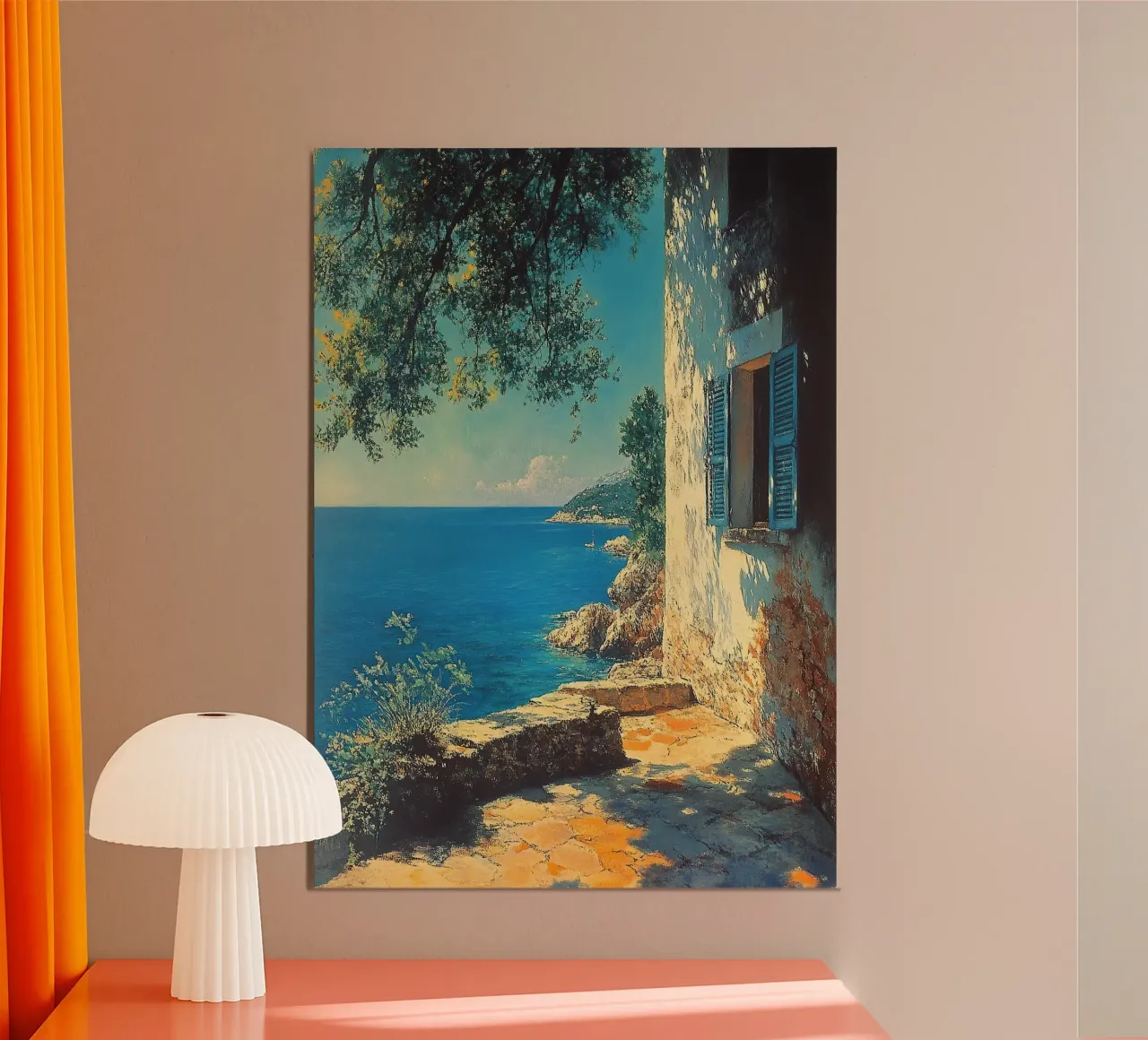 Henri Matisse inspiriert "Where the Sky Begins" poster with plastic frame by Nikis Art Studio