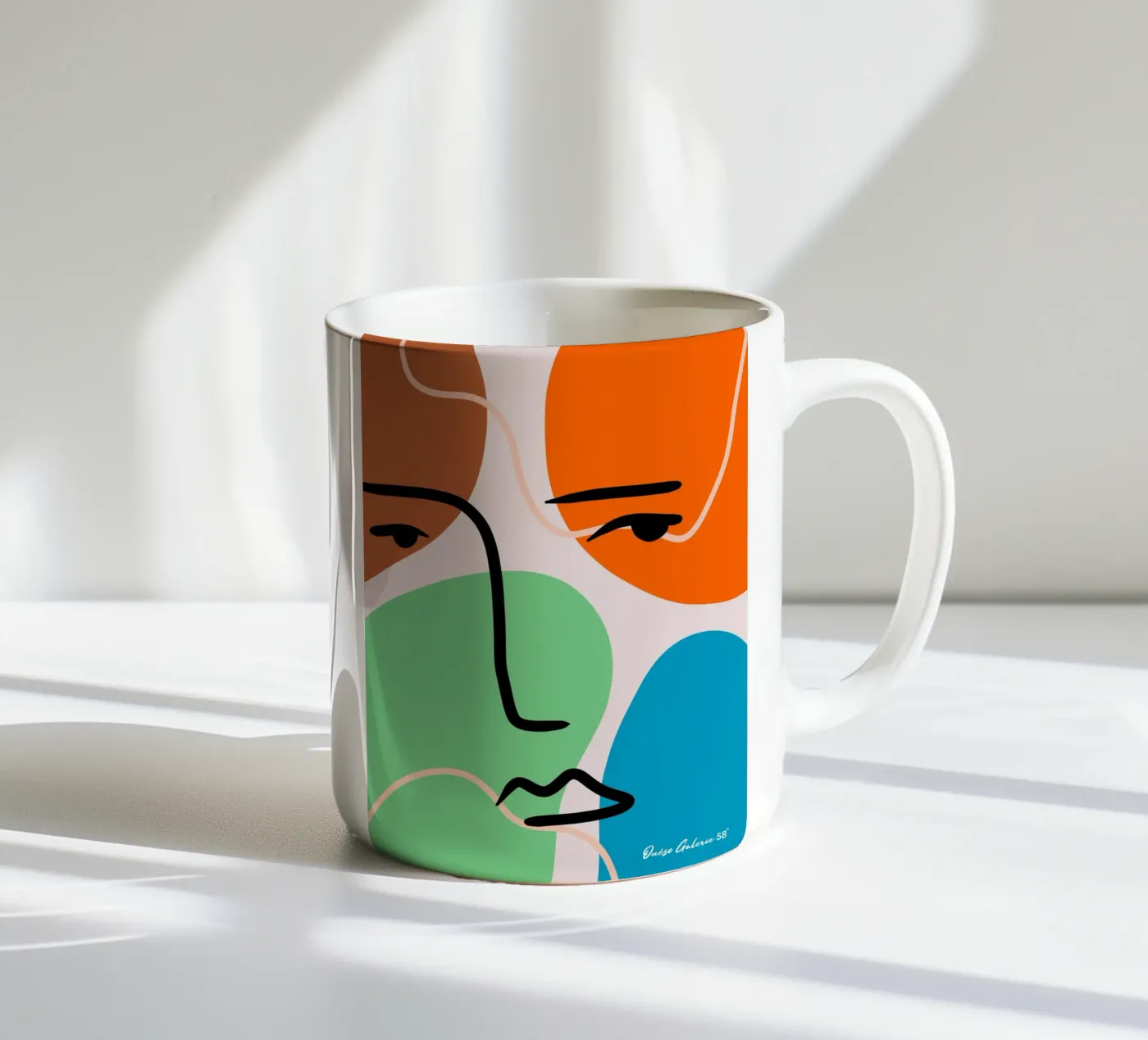 Fleeting Light ceramic mug by Mike Leymi