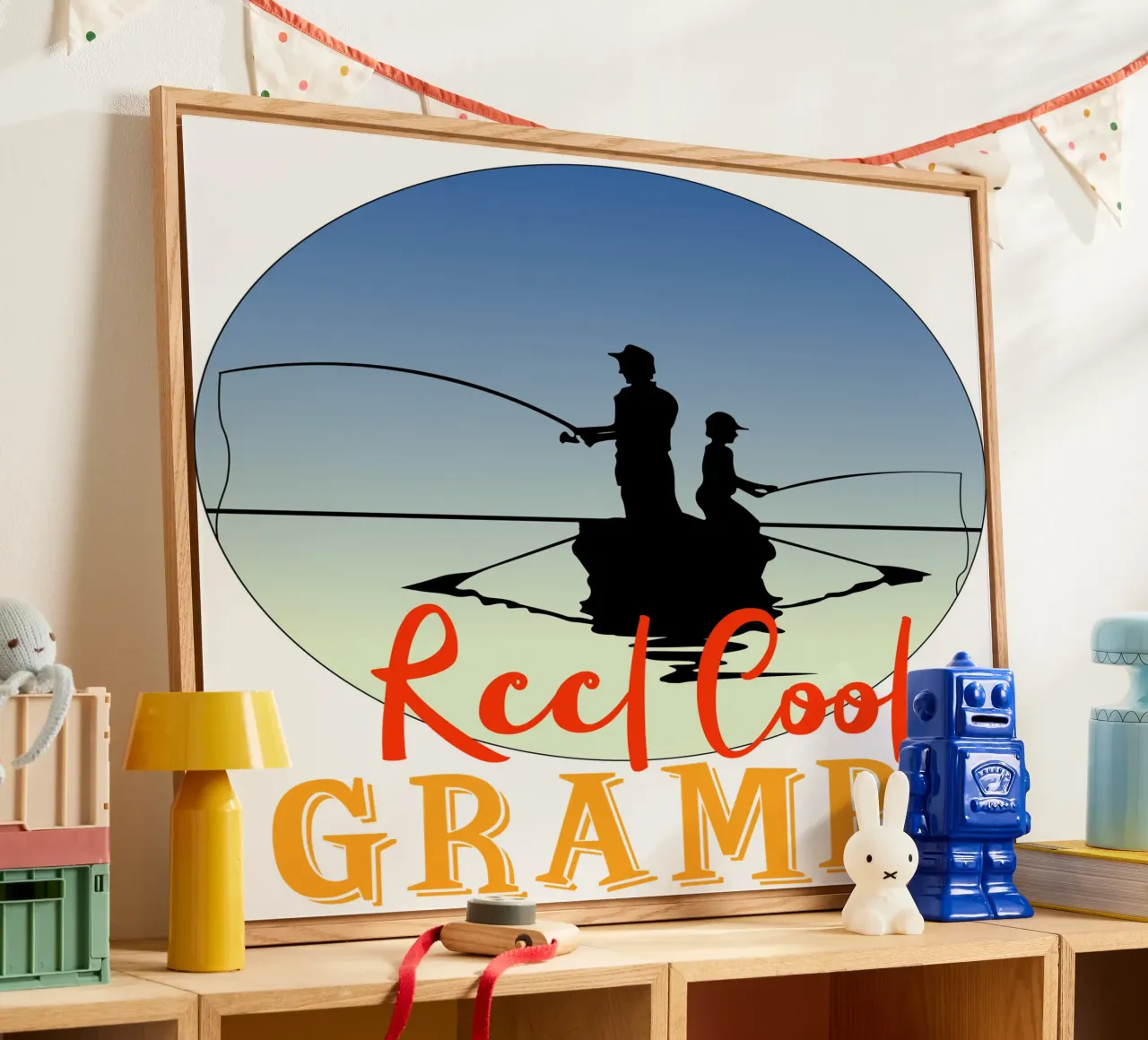 Reel cool gramps design retrò plexiglass da vickeyroads