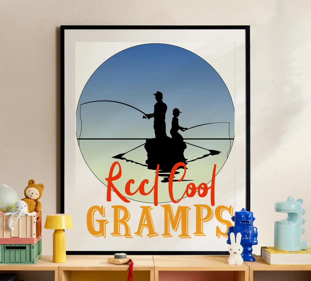 Reel cool gramps design retrò carta hahnemühle da vickeyroads