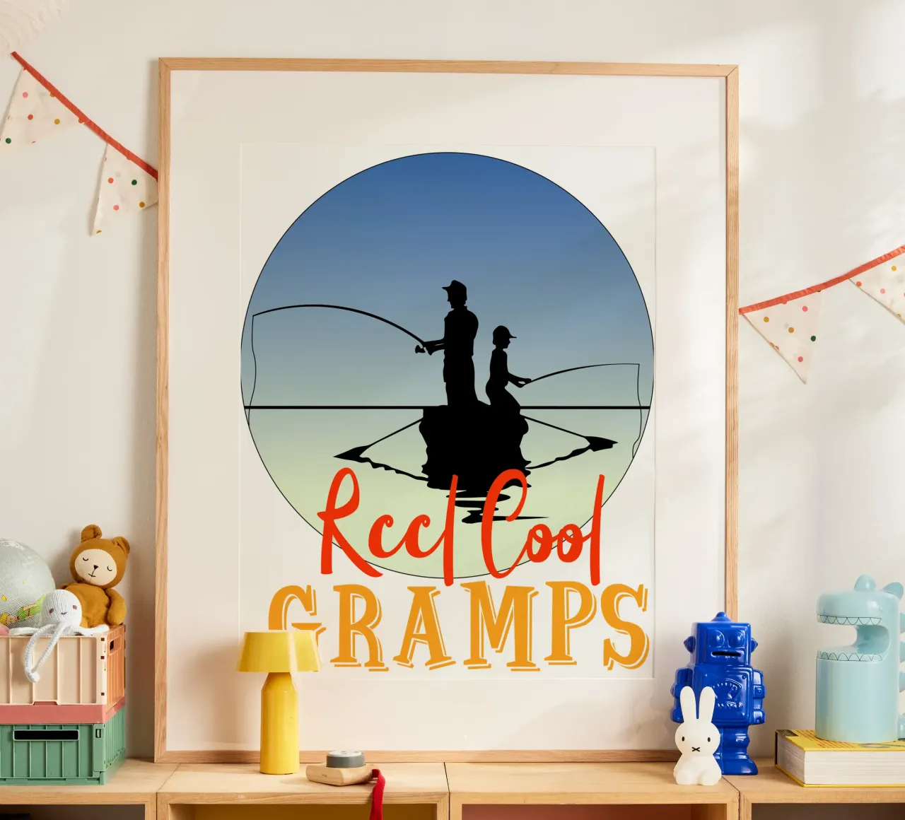 Reel cool gramps design retrò carta hahnemühle da vickeyroads