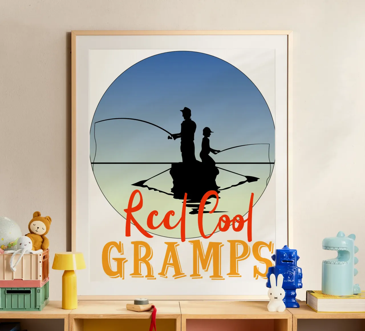 Reel cool gramps design retrò carta hahnemühle da vickeyroads