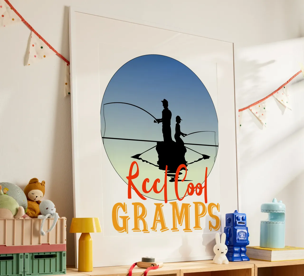 Reel cool gramps design retrò carta hahnemühle da vickeyroads