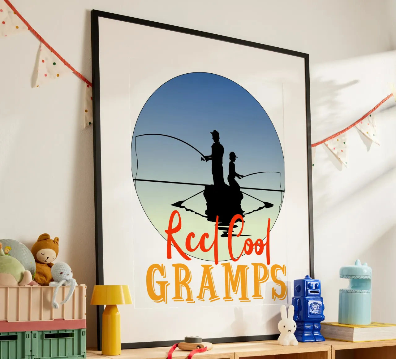 Reel cool gramps design retrò carta hahnemühle da vickeyroads