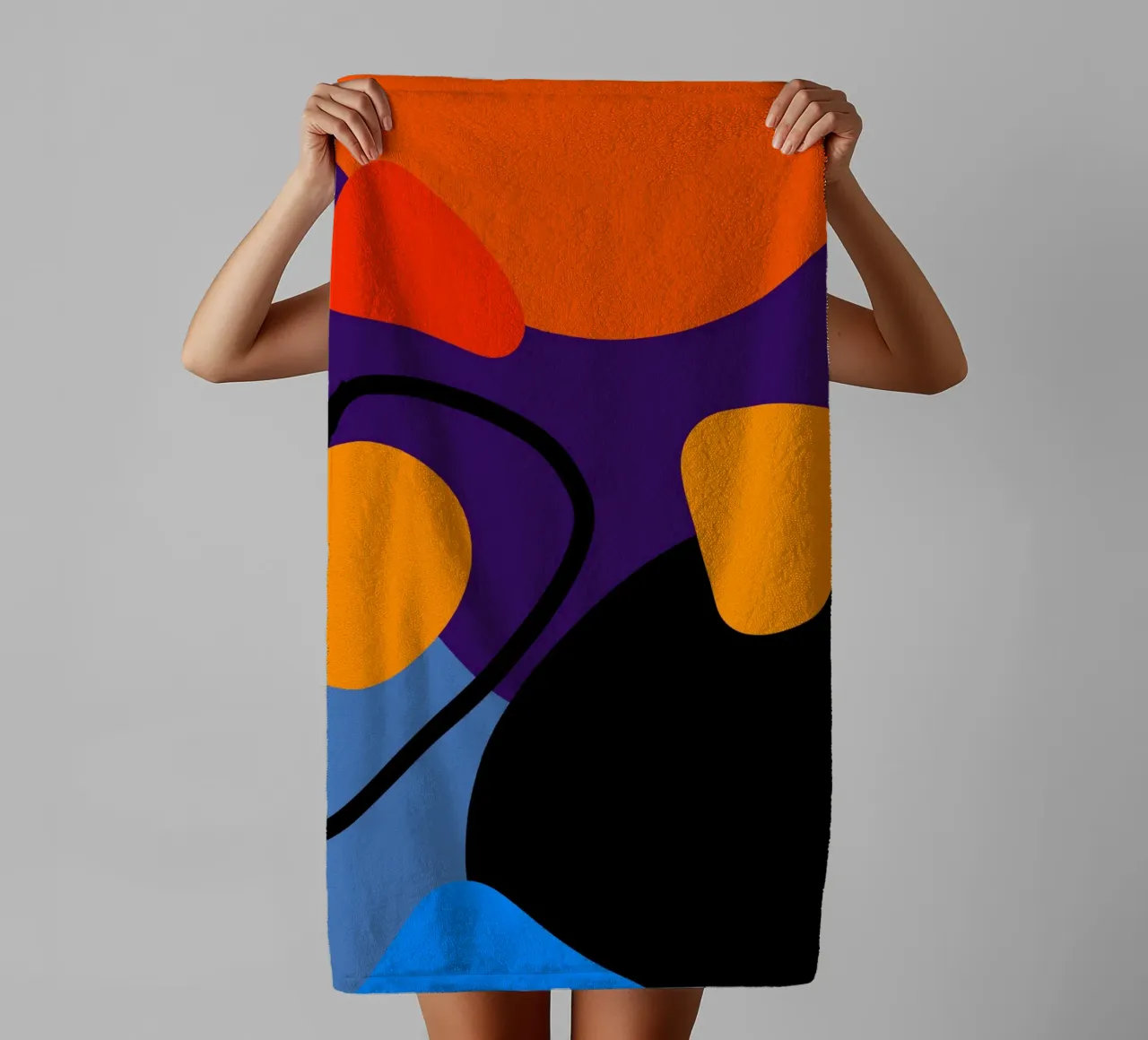 Soft Rain badhanddoek van Mike Leymi