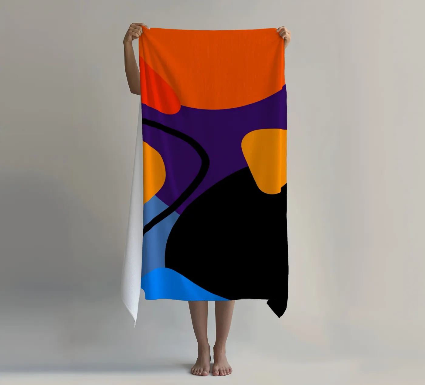 Soft Rain Strandtuch von Mike Leymi