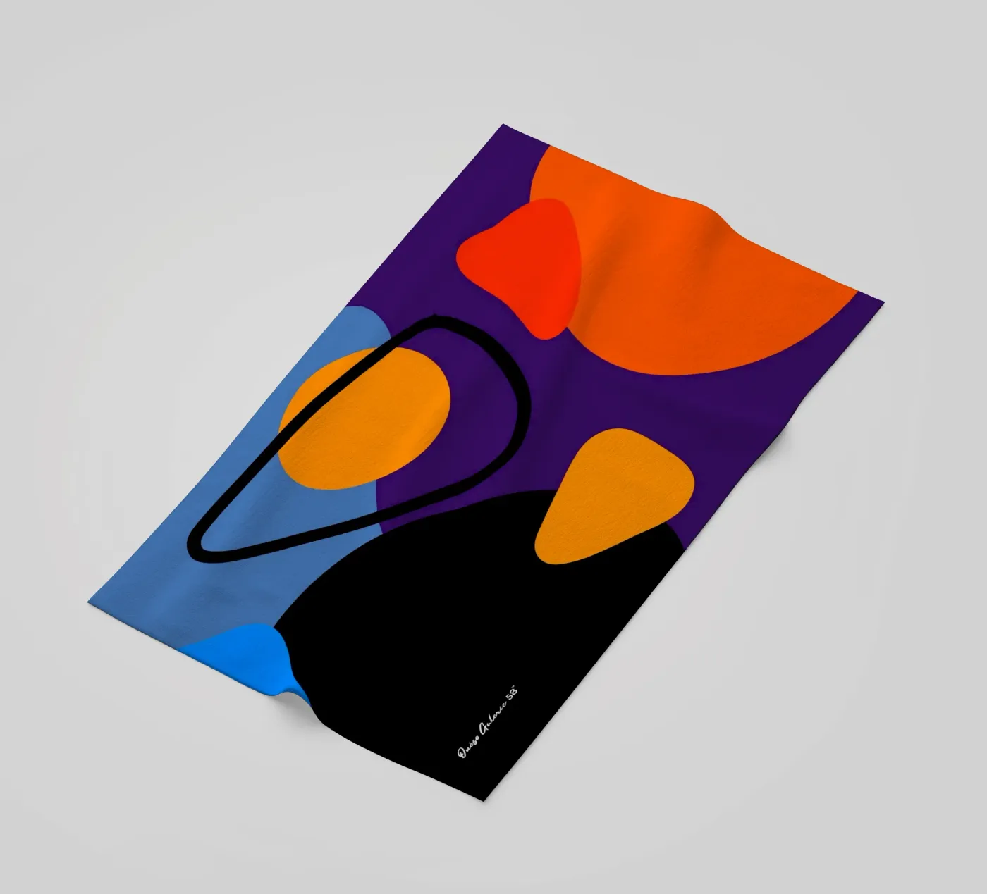 Soft Rain Strandtuch von Mike Leymi