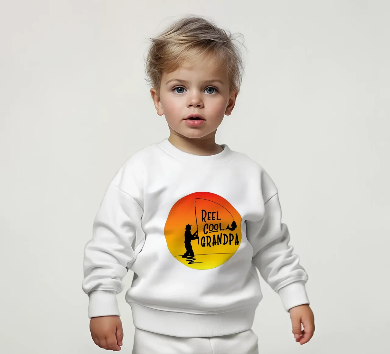 Reel cool grandpa retro design felpa neonato da vickeyroads