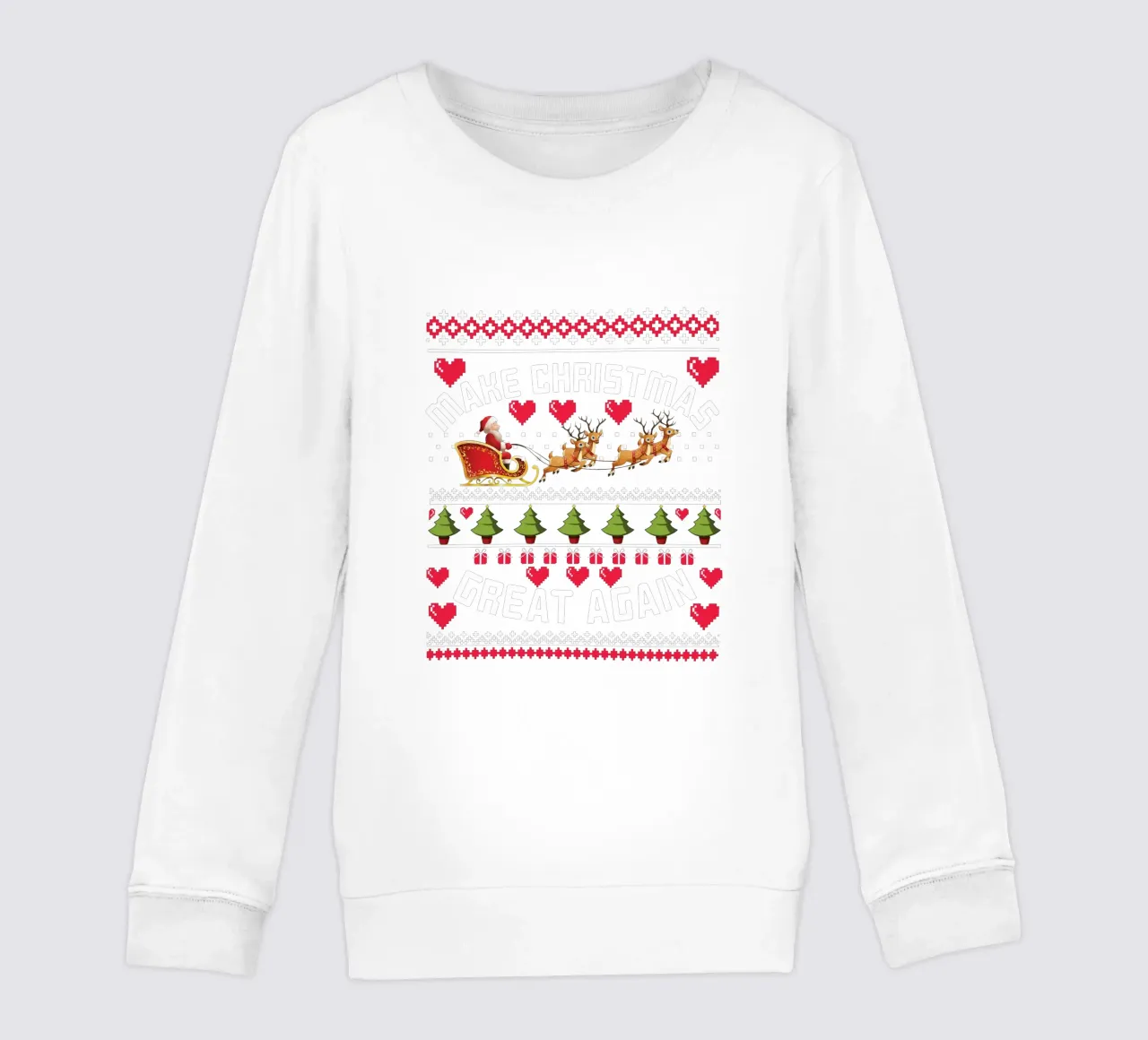 Make Christmas Great Again felpa bambino da edsonramosart
