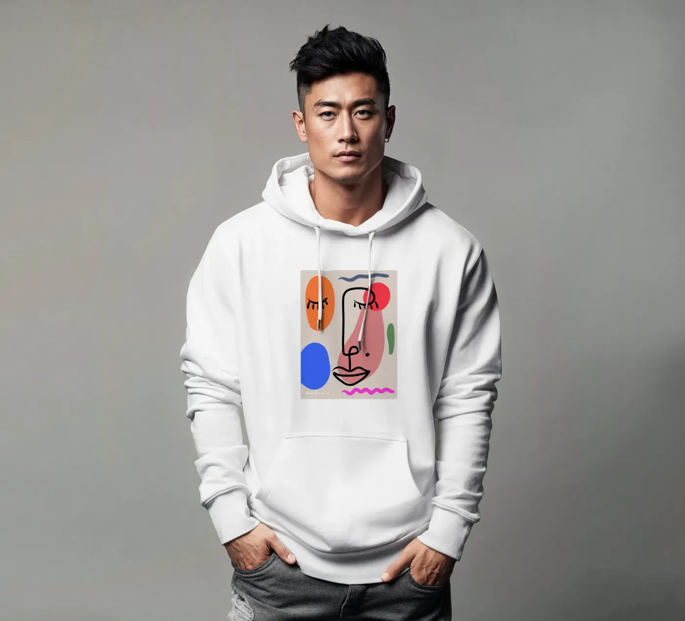 Hushed Reflections hoodie by Mike Leymi