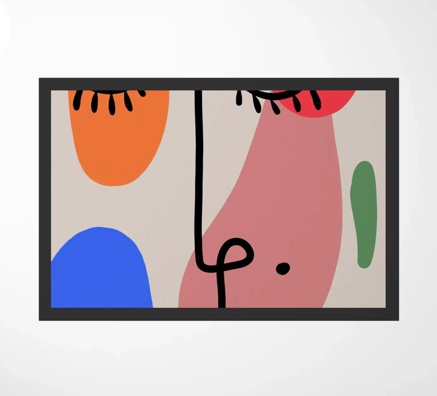 Hushed Reflections doormat by Mike Leymi