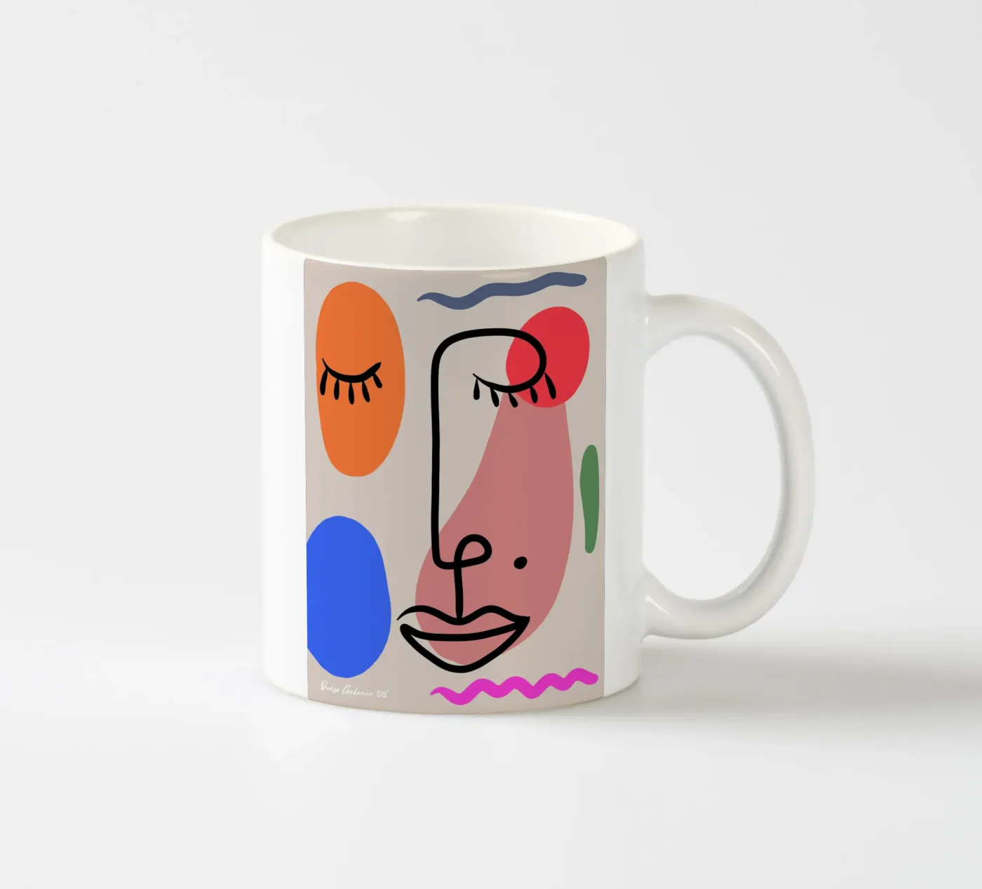 Hushed Reflections ceramic mug by Mike Leymi