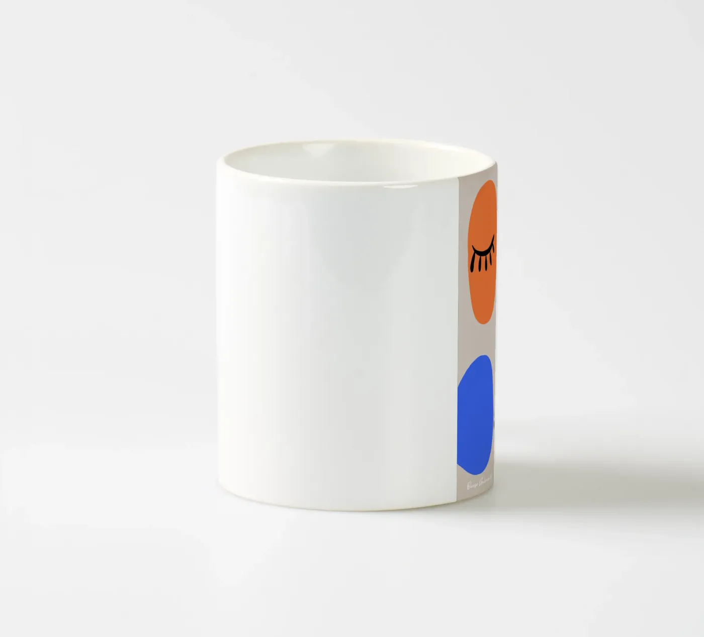 Hushed Reflections ceramic mug by Mike Leymi
